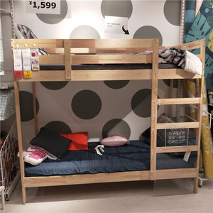 000人付款淘宝国内宜家代购麦达儿童双层床架松木高低经济美观型安全