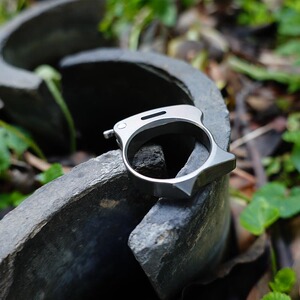 钛合金指环 m390钢戒指刀 防身指环 开包裹 edc小刀