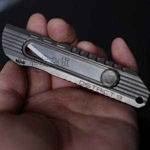 第九区 重型 单手快开 钛合金 一体柄 美工刀 第二代升级款