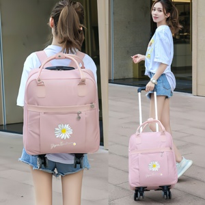 小型旅行包可背行李包子母拉杆包双肩包防水轻便折叠大容量登机包