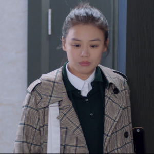 你是我的城池营垒米佧马思纯同款棕色格子风衣外套时尚女私人定制