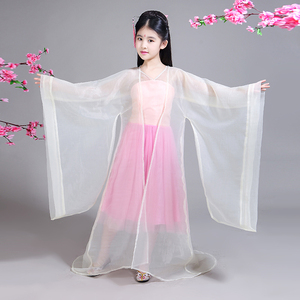 古代衣服女儿童白凤九小女孩改良汉服古装仙女服古风日常公主贵妃