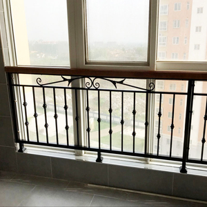 轻奢铁艺阳台护栏家用围栏飘窗栏杆阁楼装饰窗户楼梯扶手简约现代
