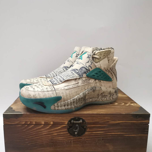 安踏kt5本草纲目妙手回春木质鞋盒限量版夏季篮球鞋c9b917