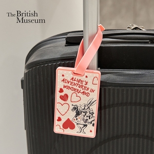 大英博物馆爱丽丝漫游奇境 怀表兔 粉色挂饰 开学旅游 行李牌