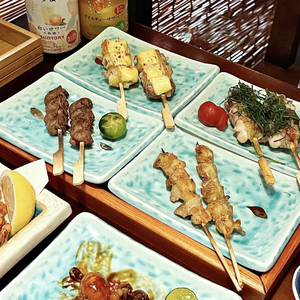 日本式料理陶瓷烧鸟盘烤串盘炸物盘寿司复古冷菜碟创意烤肉店餐具