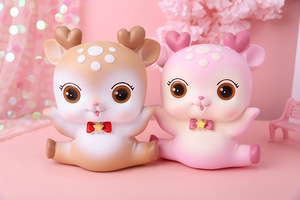 悠悠石膏模具 麋鹿 小鹿 22cm 石膏像乳胶模具 儿童益智手工制作