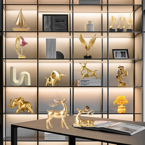 轻奢风酒柜摆件家居高档客厅室内玄关软装套装饰品高端大气上档次