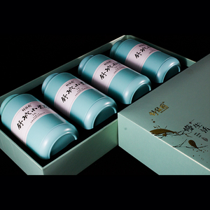 2022年新茶舒城小兰花安徽绿茶礼盒包装300g(75g*4罐) 7a