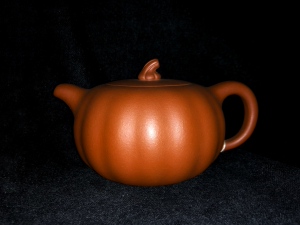 宜兴纯全手工紫砂壶泡茶壶 南瓜壶 清水泥 名家:尹跃琴