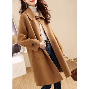 外贸羊毛呢大衣外套
