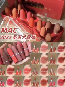 2022美国 mac 魅可 圣诞限定口红套装 蝴蝶结礼品礼盒12支装