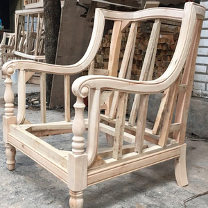 实木沙发架白胚