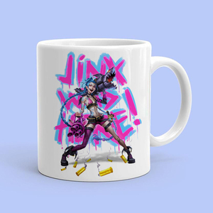 英雄联盟手游lol金克丝jinx纪念马克杯双城之战暴走萝莉摆件礼物