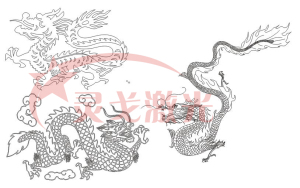 龙cad矢量图 2d线切割激光切割工艺品 dxf雕刻图纸 十二生肖龙