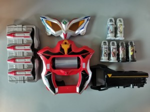 现货日版万代捷德升华器奥特曼dx变身器胶囊基德腰带收纳器套装