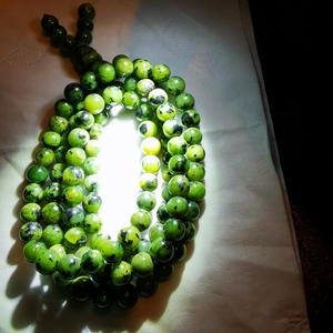 西藏药王石手串108颗佛珠藏玉首饰挂链手链藏宝陨玉女士念珠陨石