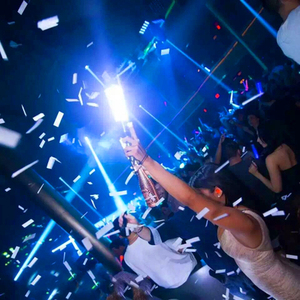 酒吧夜场冷烟花三头爆闪香槟棒发光led香槟皇冠头巴吞闪光酒棒