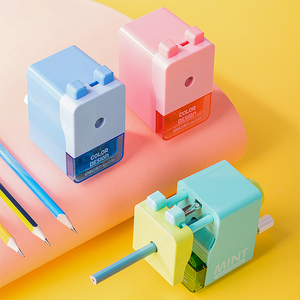 得力削笔机卡通铅笔刀 卷笔刀 手摇可爱 小型削笔器便携式削笔刀素描