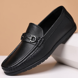 京东购物商城官网男鞋正品皮鞋豆豆鞋真皮男鞋新款透气休闲舒适