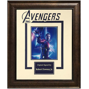 【树枝】漫威 钢铁侠 小罗伯特唐尼 亲笔签名照片 含证书 裱框