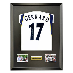 2001利物浦 五冠王 史蒂文 杰拉德 亲笔签名足球服球衣 含sa证书