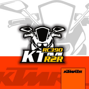 适用于ktm摩托车头雕刻卡通划痕个性车型贴车友会车贴定制反光贴