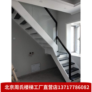 北京整体楼梯定制阁楼楼梯复式楼梯橡木楼梯公寓楼梯小户型楼梯
