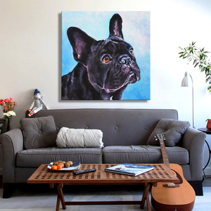 斗牛犬装饰画 狗狗装饰画 宠物店装饰画法牛墙画法斗挂画法牛周边