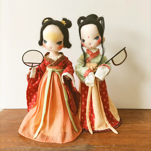 leedoll 手工汉服玩偶diy材料包古风娃娃手缝自制布偶羊毛毡布艺