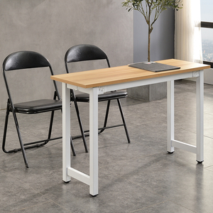 现代简约拼接钢架培训桌学生辅导桌椅组合会议长条桌简易单双层桌