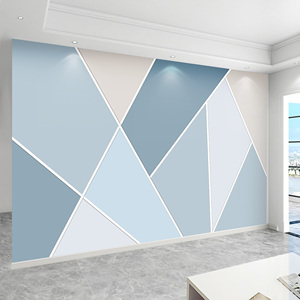 几何电视背景墙壁纸北欧8d立体现代简约客厅墙纸沙发壁画影视墙布