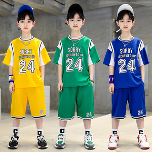 童装男童速干球服套装中大童小学生儿童篮球服24号科比运动套球衣
