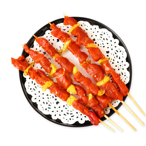 泡椒风味牛肉串户外牛肉烧烤串串商用冷冻半成品食材20串一包