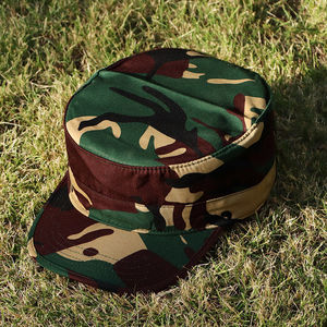 猎人迷彩帽子男军迷帽平顶帽户外遮阳帽登山旅行帽迷彩服配套帽子