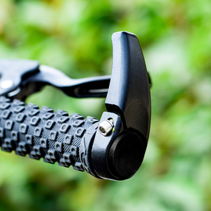 山地自行车副把死飞单车握把铝合金牛角把小把手羊角把套骑行配件