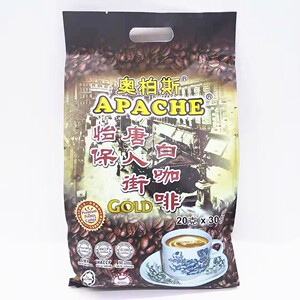 马来西亚奥柏斯怡保唐人街三合一白咖啡固体饮料 500g/600g