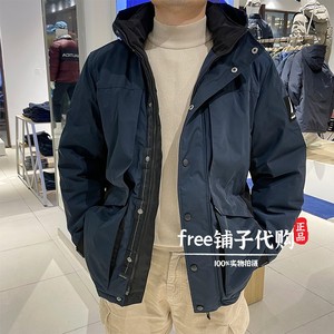 nautica诺帝卡专柜20男士秋冬款连帽撞色棉服外套JM0473