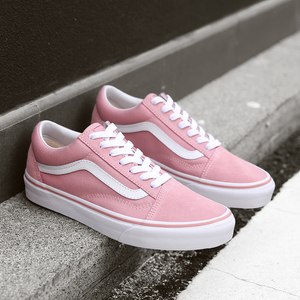 韩版vansгboat范斯艇女鞋樱花粉色低帮休闲板鞋经典款帆布鞋红色