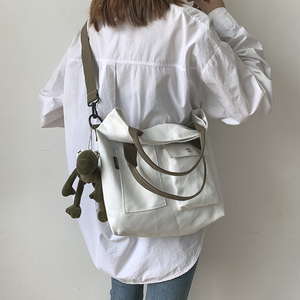 包包女2024新款潮韩版时尚托特帆布包百搭斜挎包大容量单肩手提包