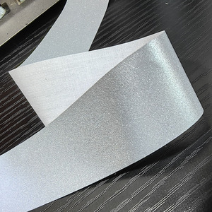 亮银反光tc布超高亮度缝纫安全反光条夜光衣服学生银色反光布条带