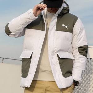 puma彪马男装2020冬季新款杨洋同款工装连帽羽绒服外套586604-42