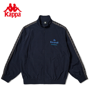 kappa卡帕背靠背夏季新款运动夹克外套男梭织防风衣男士休闲上衣