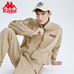 Kappa卡帕针织开衫2022新款男运动卫衣复古休闲夹克外套K0C52WK05