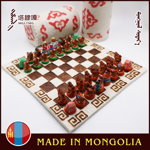 原装进口蒙古国可汗象棋民族特色工艺收藏旅游纪念品外蒙特产专柜