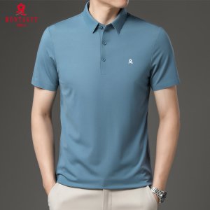 法国进口梦特娇男士t恤短袖翻领桑蚕丝半袖正品牌薄款冰丝polo衫