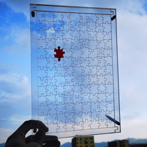 创意唯美拼图透明水晶噩梦超高难定制结婚纪念生日成年人手工礼物