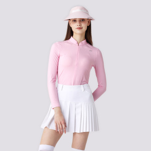 2024韩版高尔夫女装长袖t恤高尔夫裙子套装冰感夏季防晒衣服上衣