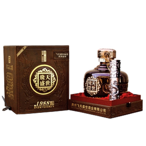 过年送礼高端酒贵州飞天盛世酒飞天封坛1988酱香型白酒53度3斤酒