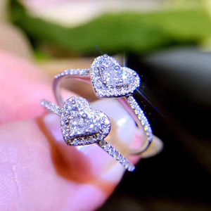 00rainring瑞恩旗舰店天猫rainring/瑞恩钻石戒指女玫瑰钻戒求婚送